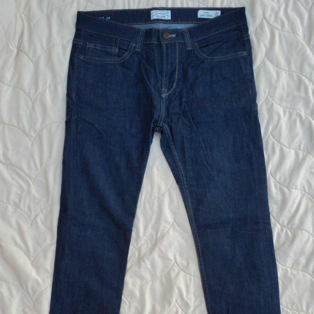Only & Sons Only and Sons blue jeans skinny dark wash 34 waist, 32 inseam